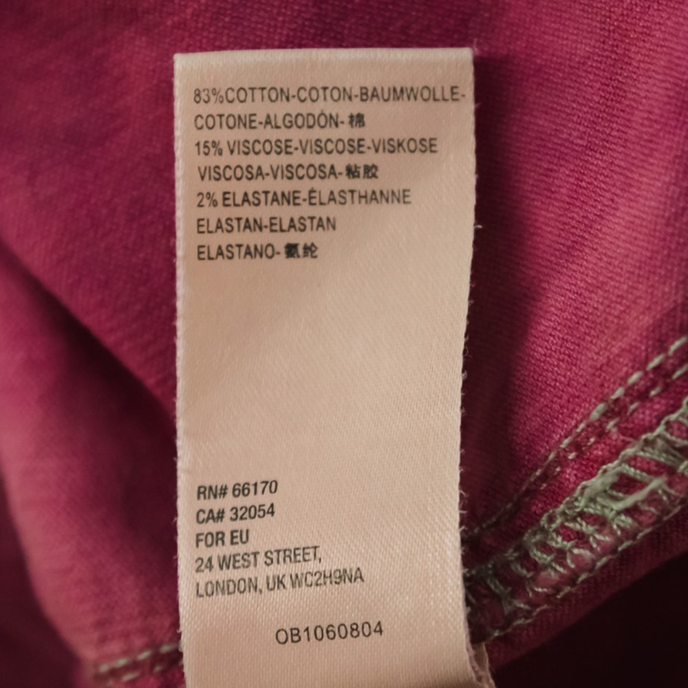 Free People Size 27 Want It All Tye Dyed Pink Zipper Midi Length Corduroy Skirt - Picture 6 of 7